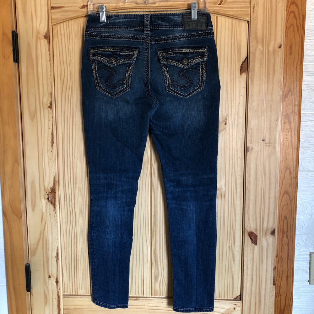 SILVER JEANS 28x29 Suki Mid Skinny Super Stretch Jeans - Great Condition!